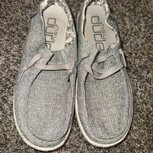 Hey‎ Dude White and Gray Patterned Shoes